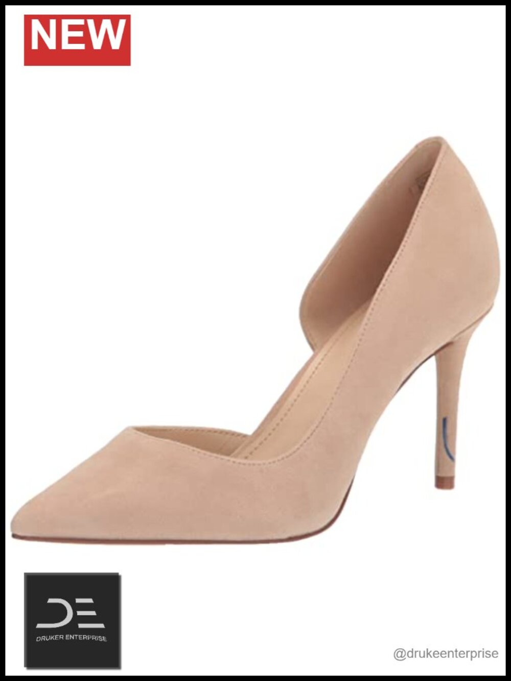 Marc Fisher Meryl Suede Stiletto Heel Pointed Toe Slip On Dress Pumps